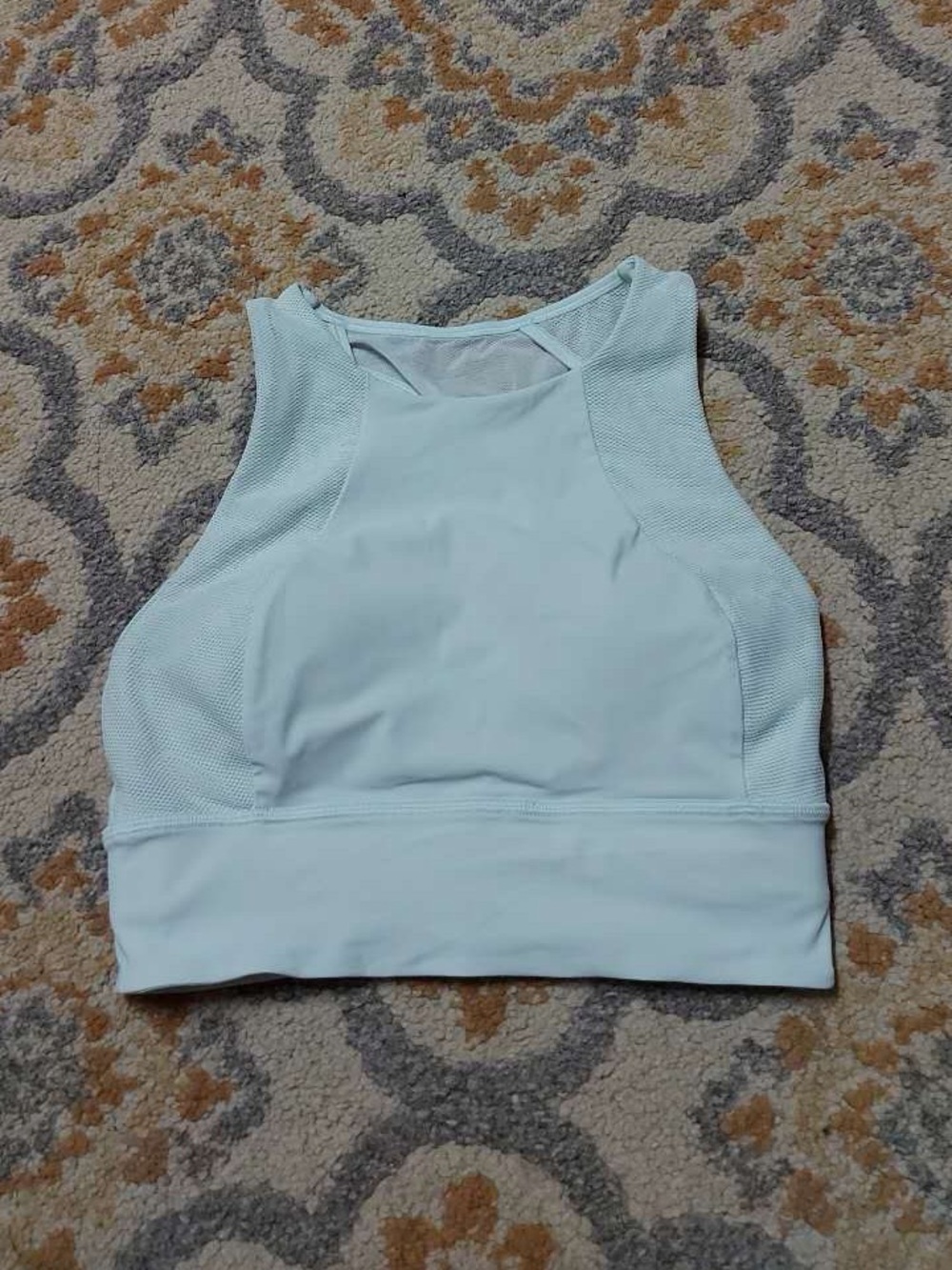 Lululemon mint green long line sports bra